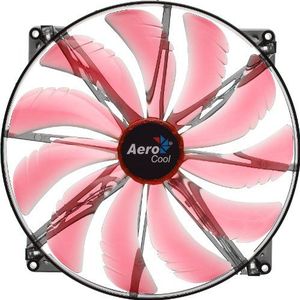 AeroCool Silent Master 200 mm Red LED ventilator behuizing ventilator
