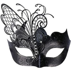 Sanfly Halloween Party Maskers Carnaval Vlinder Kleurrijke Glitter Masker Venetiaanse Metalen Maskerade Masker Cosplay Gezicht Cover