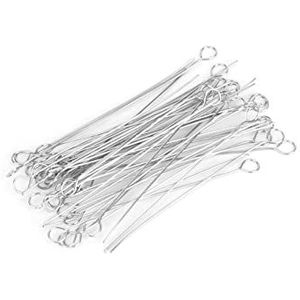 50 stuks nichrome tips inoculerende lus, herbruikbare inoculerende lushouder voor laboratorium (3 mm)