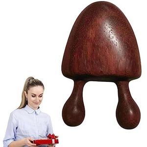 Houten gezichtsmassageapparaat, comfortabel, compact hoofdhuidmassagegereedschap, gladde oppervlakken, natuurlijk houten gezichtshulpmiddel, brede tanden, ergonomisch, draagbaar