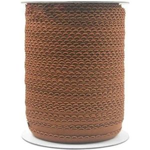 50 100 Yard 3/8"" 10mm Frilly Lace Trim Elastieken Decoratieve Spandex Band Tape Lingerie Jurk Naaiwerk Craft-Cappuccino-50 Yards