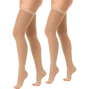 RelaxSan Antiembolism M1370A (2 Paren - Skin, S) Anti-embolie stay-up kousen met open teen - K2-25-32 mmHg