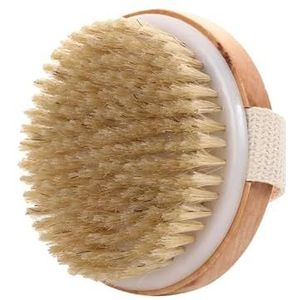 XIOKLM 2 in 1 Droge Huid Body Borstel Natuurlijke Haren Dode Huid Remover Anti Cellulitis Exfoliates Bloedcirculatie Gezondheid Massage Tools (A2)