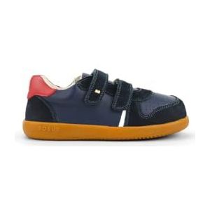 Bobux Kid+ Riley - Expert Loopschoenen - Kinderen Casual Sportschoenen Leer (Navy + Red, EU-systeem voor schoenmaten, Kleuter, Numeriek, Normaal, 32)