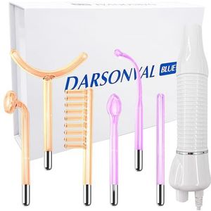 HF-staaf voor het gezicht, 6 neon hoogfrequente HF-staaf, draagbaar, draagbaar, hoge frequentie, huidversteviging, acne plek, rimpelverwijderaar, gezwollen ogen, lichaamsverzorging