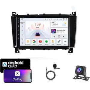 Android 13 Dubbel Din Auto Stereo Touchscreen Auto Stereo Voor Benz CIk-W209 Benz Class G 2007-2012 Class G 2009 AMG Met Bluetooth GPS Navigatie WiFi FM Radio USB/SWC/Plug en Play Ondersteuning Carpla