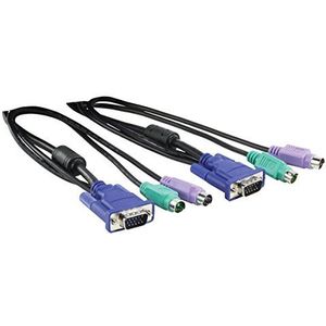 KÖNIG KVM kabel VGA + PS2