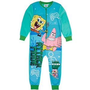 SpongeBob Squarepants - Gamer - Blauwe Onesie - Fleece Loungewear - Pyjama voor Kinderen