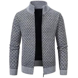 Mannen trui jas stijlvolle heren winter vest truien met stand kraag rits sluiting voor warmte comfort rits opening