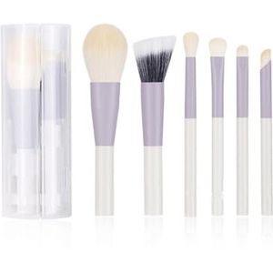MQPALZKD 6 Mini Draagbare Make-upborstels, Volledige Set Oogschaduwborstels, Mini-reis