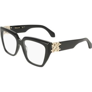 Ferragamo - SF3041E - Optische Monturen - Zwart - Acetaat
