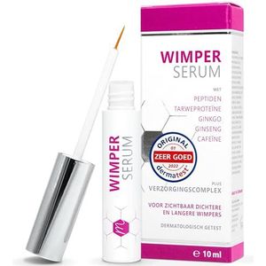 Medical Beauty Wimperserum zonder Hormonen 10ml - met Hyaluron, Collageen, Peptiden, Aloë Vera en Tarweproteïne - Wimpergroei Serum voor Wimperverzorging en Wimpergroei met Natuurlijke Ingrediënten