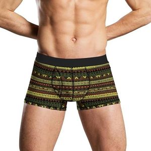 Rasta Way Patroon Zacht Heren Ondergoed Comfortabele Ademende Fit Boxer Slip Shorts L