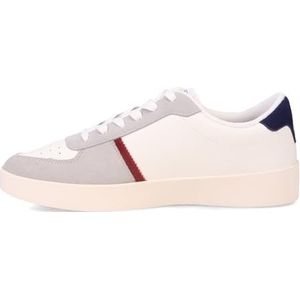Ben Sherman Richmond Sneakers voor heren, wit/British Navy/Mod Red/Whisper White, 45 EU, Wit Britse Navy Mod Red Whisper White, 45 EU