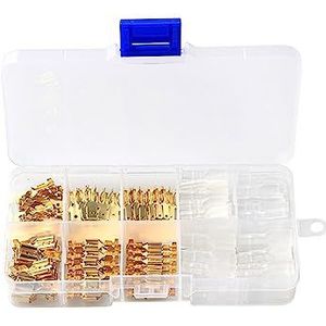 270/180/150 120PCS Geïsoleerde Male Vrouwelijke Draadconnector 2.8 4, 6.3mm Elektrische Draad Crimp Terminals Spade Connectors Geassorteerd(180pcs Gold)