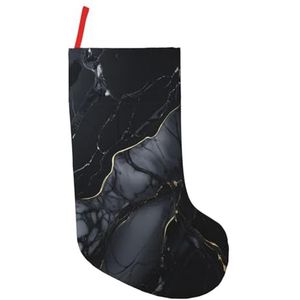 Zwarte Marmeren Print Kerst Kousen,Vakantie Party Decoraties