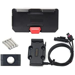 GPS Houder Voor Alle Voor BMW Voor R1250GS R1150GS F750GS F850GS R1200GS Motorfiets Draadloos Opladen 12/16/22mm Roll Bar Telefoon Navigatie Beugel Basis Navigatie Houder Motorfiets (Size : A Set - B