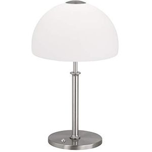 Fischer & Honsel Tafellamp Avignon 1x LED 13,0 Watt, nikkelkleurig, traploos dimbaar, 50029, 25 x 25 x 42 cm (LxBxH), 1500 lm, 2700 K