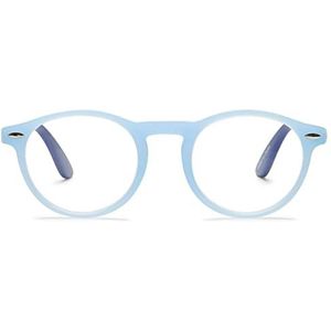 KOOSUFA Ronde Leesbril Dames Heren Retro Nerdbril Leeshulp Zichthulp Veerscharnieren Volledige Rand Bril Anti-vermoeidheid Bril met Sterkte 0.0 1.0 1.5 2.0 2.5 3.0 3.5