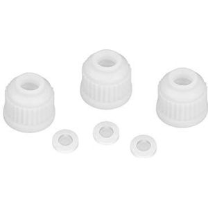 stonylab Plastic Schroefdoppen Vervangende Doppen voor Thermometer-Inlaatadapter 14/20, 19/22 en 24/40 (3 Stuks)