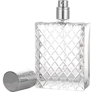 CJMING 100ml navulbare Parfum Glas Lege Fles, Draagbaar Transparant Ontwerp, Perfecte Reistoebehoren