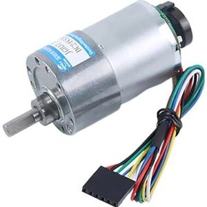 24 V Hall-Encoder DC-aandrijfmotor, instelbare snelheid, kan CW CCW schakelen, metalen transmissie, micromotor JGB37-3530B (67RPM_24V motor and bracket)