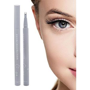 Dubbele tip onderste wimperpen | Waterproof Smudge Proof Eyeliner Pencil,Ultrafijne tip Veegvaste eyeliner, Langdurige multifunctionele make-uppen voor onderste wimpers, wenkbrauwen Decorhome