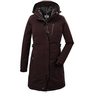 killtec dames Functionele parka/parka met afritsbare capuchon KOW 165 WMN PRK, dunkelweinrot, 36, 37726-000
