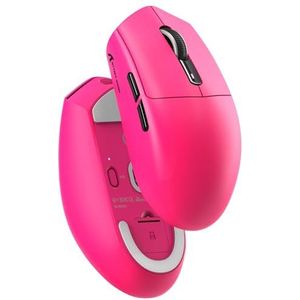 MAMBASNAKE x ATTACK SHARK G3 Draadloze Gaming Muis, 59g Lichtgewicht, PAW3311 Optische Sensor, 25.000 DPI, Bluetooth/2.4G/USB-C, 5 Programmeerbare Knoppen, 500mAh Batterij voor PC/Xbox/Mac –Bessenrood