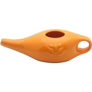 250 ml keramische neusreinigingspot, keramische Neti Pot Neus Wash Kit, voor nasale spoelen of neusdouche (oranje)