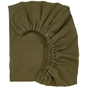 KraftKids Hoeslaken mousseline dubbele crêpe groen herfstgroen van 100% katoen in maat 120 x 60 cm, handgemaakte matrashoes gemaakt in de EU