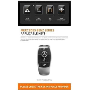 Sleutelbehuizing Voor A C E S G Klasse GLC CLE CLA W177 Legering Auto Slimme Afstandsbediening Sleutel Case Cover Shell Tas W205 W213 W222 X167 Autosleutelhoesje(6)