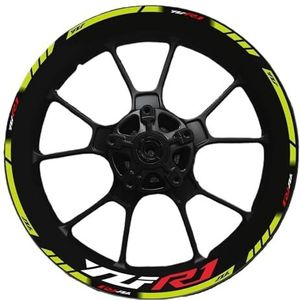 Yzf R1 Motorfiets Voertuig 17 Inch Wielnaaf Decal Decoratieve Velg Hoge Reflecterende Sticker(0020)