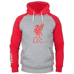 FC Liverpool LFC herenpullover met capuchon, zwart/rood/wit, S, 60% polyester, 40% katoen, regular