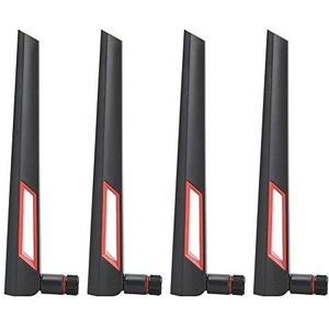 Dual Band WiFi-antenne, 4 stks SMA Omnidirectionele WiFi-antenne, 8dBi Gain WiFi-signaalversterker voor RT-AC68U EX6200 AC15 AC3200 AC66U Wifi-router