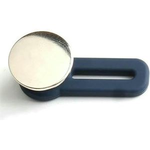 1/5/10 STUKS Metalen knoopverlenger voor het naaien van broeken en jeans, verstelbare intrekbare tailleverlengers, knoop-tailleband-expander - zilver - 20 STUKS