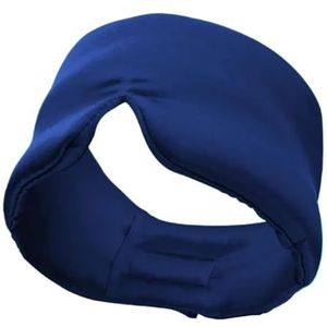Oogmasker, Moerbei Zijden Oogmasker Pak van 2 Multicolor(Dark Blue)