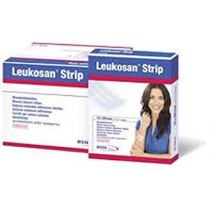 Leukosan - Strip 6x75mm - Verbandhechter - 6 Stuks