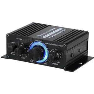 Versterker, Audio Versterkers for Auto Thuis Bass 2.0 Kanaals Hifi Geluidsversterkers Thuis Digitale 12V Mini Treble Power Versterken(AK-170)