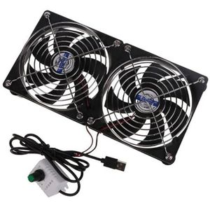 laptopkoeler Laptop Chiller USB Fan Met Geïntegreerde Mesh Pad 3500 RPM Voor Usb Router Breedband Set-Top Box Externe Mute Koelventilator 8/12/24 cm(24cm)