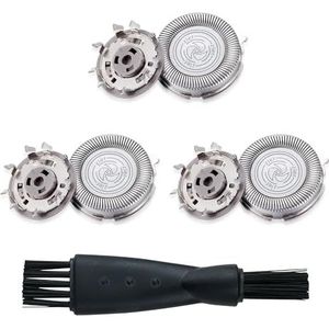SHUBEIEUMI SH30 Reservekoppen, 3 stuks, compatibel met elektrisch scheerapparaat uit de serie 1000, 2000, 3000, 5000 klik-en-stijl, geen origineel