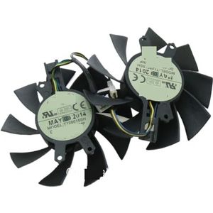 T128015SH 75mm 49 * 46 * 17mm 0.32AMP 4Pin For Galaxy GTX1060 gtx960 GTX950 Graphics Video Card VGA Fan