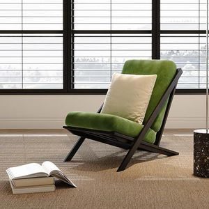 BEDOIN Sofa Stoel Moderne Accent Stoel Woonkamer Enkele Sofa Retro Mid Century Lounge Stoelen voor Woonkamer Banken voor Kleine Ruimten Stoel Leisure Stoel Kantoor Bank voor Groen