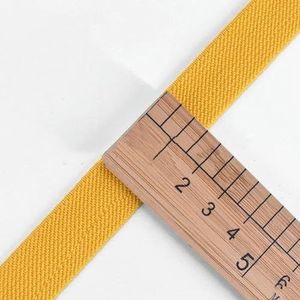 5/10M 15mm 3/5'' Nylon elastische band rubberen tape singels DIY ondergoed broek stretch riem spandex bands naaien accessoires-geel-15mm-5meter