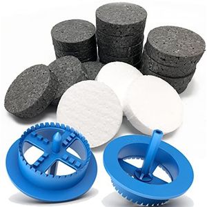 300 stuks piepschuim Rondelle Ø 67 mm wit + 1 stuk piepschuimfrees voor isolatiepluggen WDVS - accessoires voor isolatie in WDVS verzinkgereedschap frees