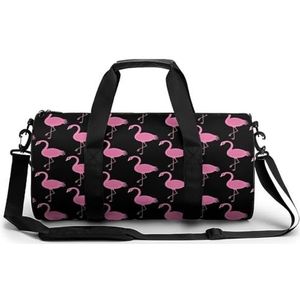 Flamingo Roze Grote Gym Bag Lichtgewicht Carry On Duffel Bag Met Compartimenten Tote Bag Travel