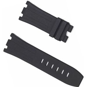 honyeuk 28mm Nature Fluorine Rubber Horlogeband Voor AP Band Voor Audemars En Piguet 15703 15710 15706 Horlogeband(Red strap)