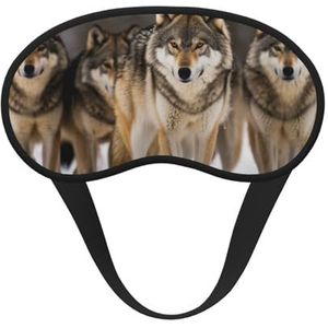 Set wolven slaapmasker voor zijslaper, lichtblokkerende nachtmaskers voor slapen oogmasker voor vrouwen mannen oogbedekking zachte comfortabele oogschaduw voor reizen, dutje