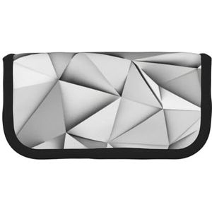 gopoo Zwart Wit Streep Leuke Canvas Potlood Pouch - Georganiseerde Opslag voor Reizen & Dagelijks Gebruik Etui, Make-up Pouch