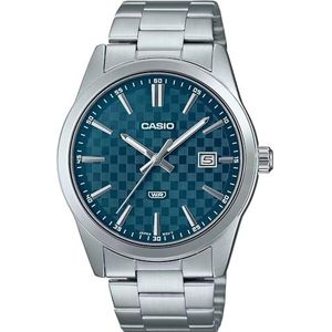 Horloge CASIO Collection - MTP-VD03D-2A2, armbandkleur: zilvergrijs, wijzerplaat, nachtblauw, heren